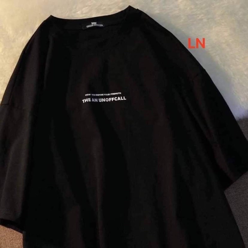 Áo phông 2 dòng chữ nhỏ THE AN DA6