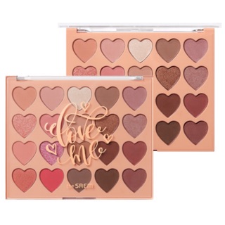 Bảng Phấn Mắt 20 Màu Đa Năng Siêu Mịn The Saem Love Me Shadow Palette (Love Days) (Bảng cam)