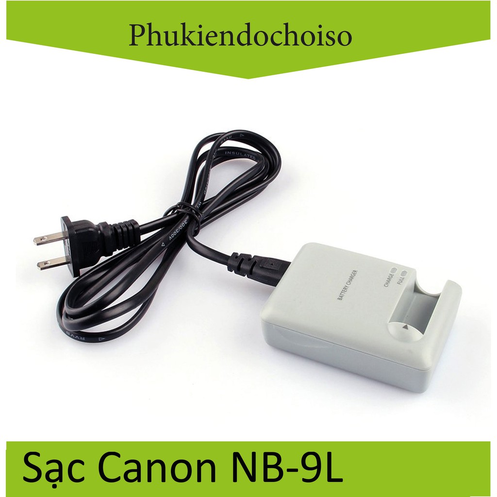 Bộ pin sạc thay thế 1 Pin 1 Sạc máy ảnh Canon NB-9L