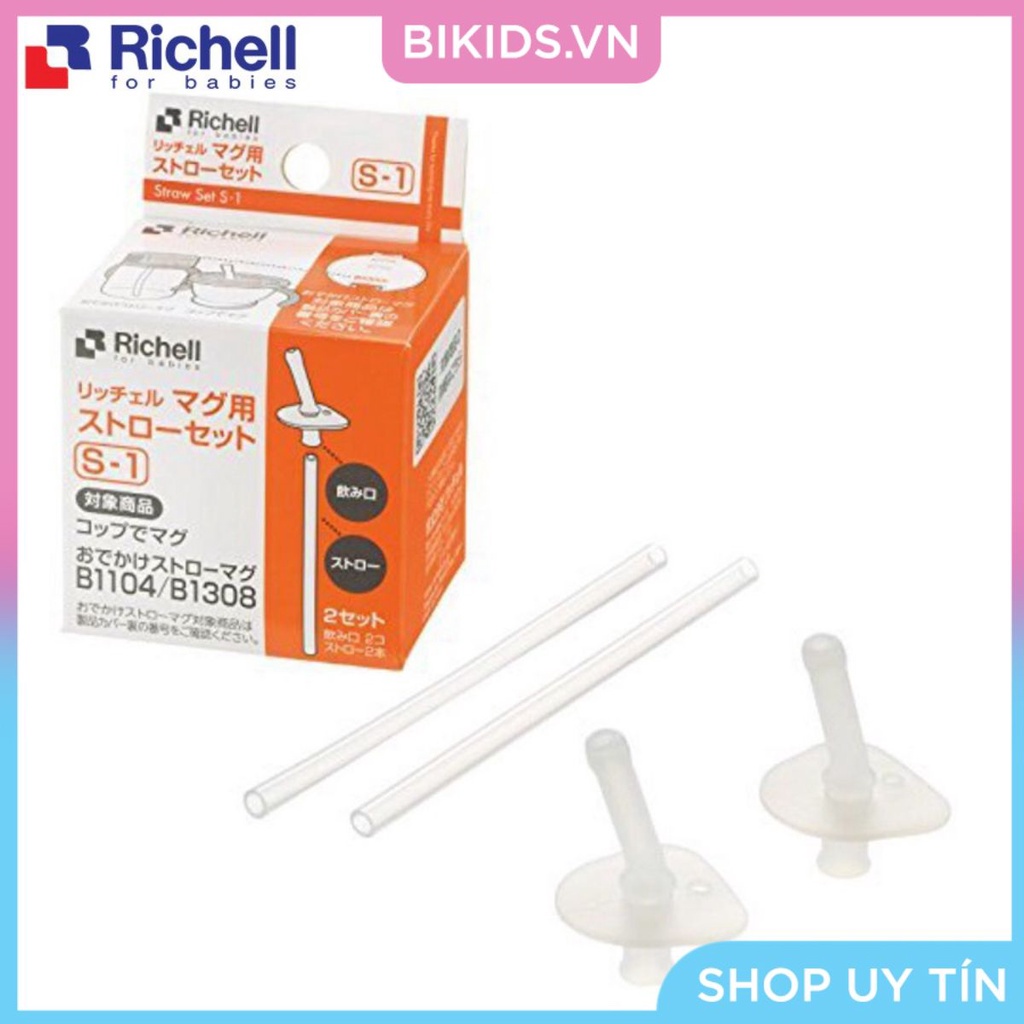 Ống hút thay thế cho cốc tập uống 3 giai đoạn Richell (2c) RC93794