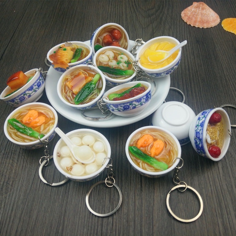 móc khoá chủ đề thức ăn