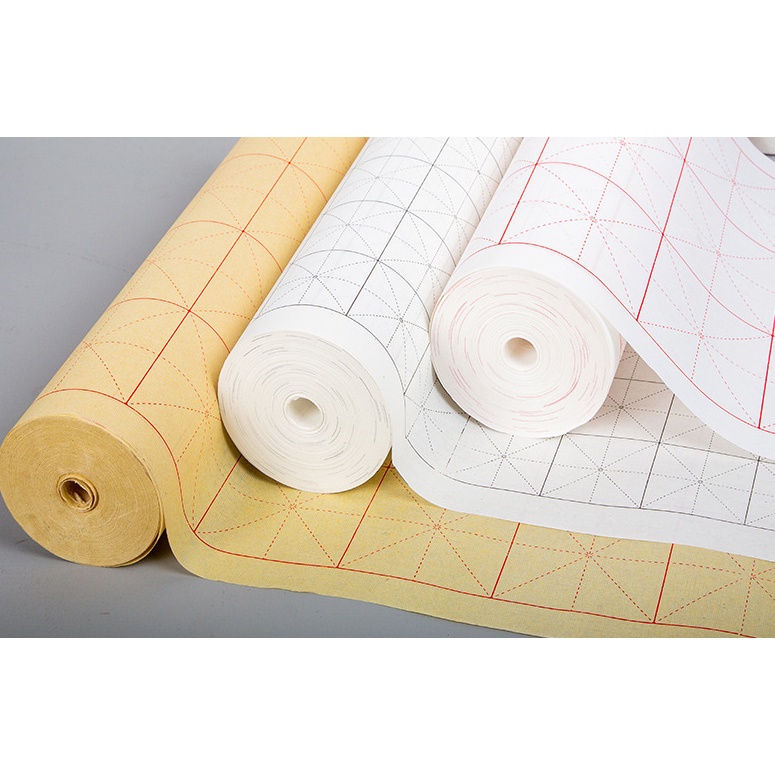 GIẤY KẺ Ô MỄ CUỘN 20 MÉT - GIẤY XUYẾN CHỈ TẬP VIẾT CHỮ HÁN