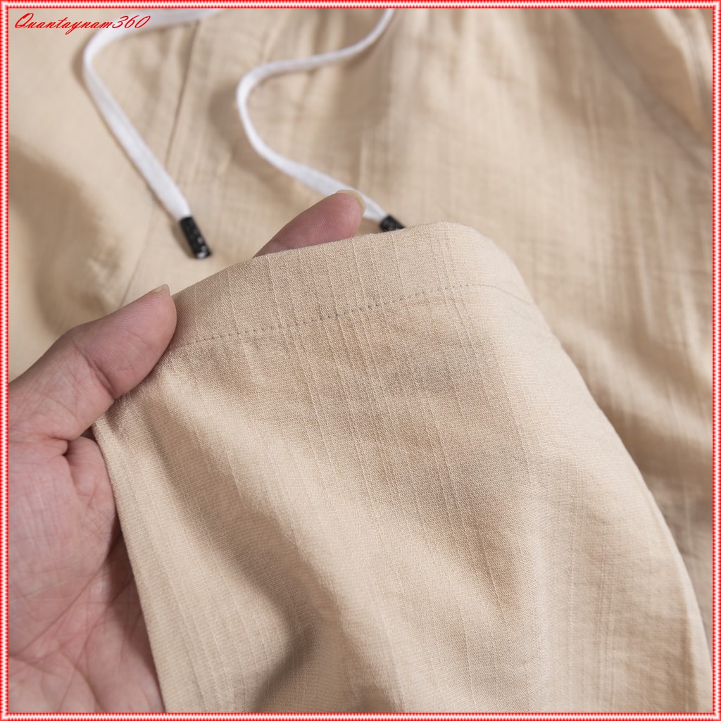 Quần đũi dài nam ống côn cạp chun dây rút - Quần nam dáng xuông trẻ trung | BigBuy360 - bigbuy360.vn