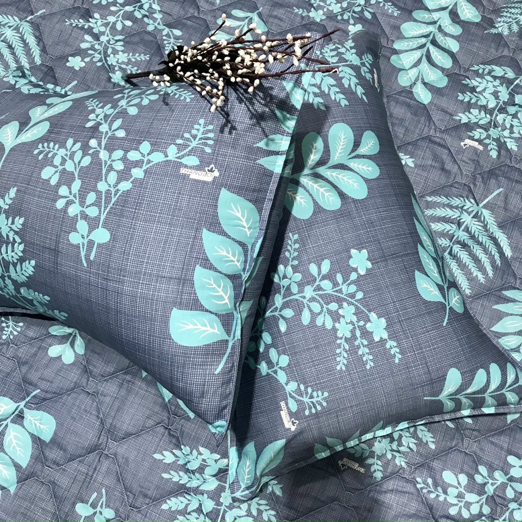 chăn drap gối cotton Thắng Lợi, ga trãi giường cao cấp chuẩn logo mẫu A4 - vải dày dặn, thoáng mát, thấm mồ hôi