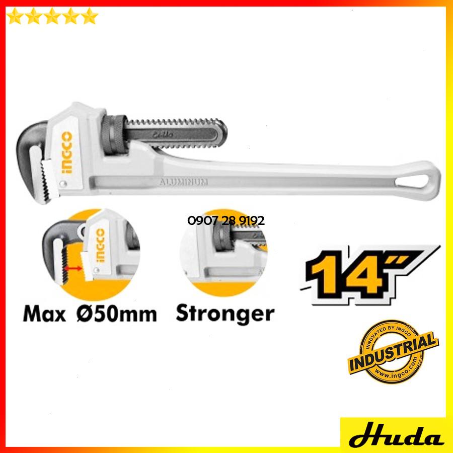 Mỏ lết răng độ kẹp 50mm Total Ingco tay cầm nhôm  siêu cứng  vặn mở bulong đai ốc sửa chữa cơ khí ống nước máy móc 1234