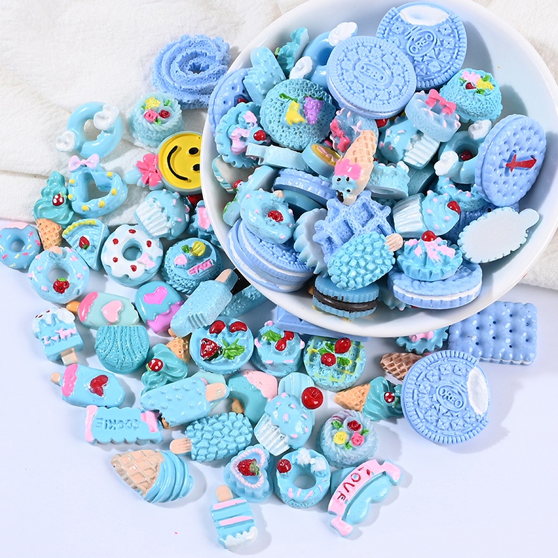 Bộ 20 Mô Phỏng Bình Nước / Bánh Donut / Bánh Quy / Kem Độc Đáo Trang Trí Điện Thoại / Sổ Tay Diy