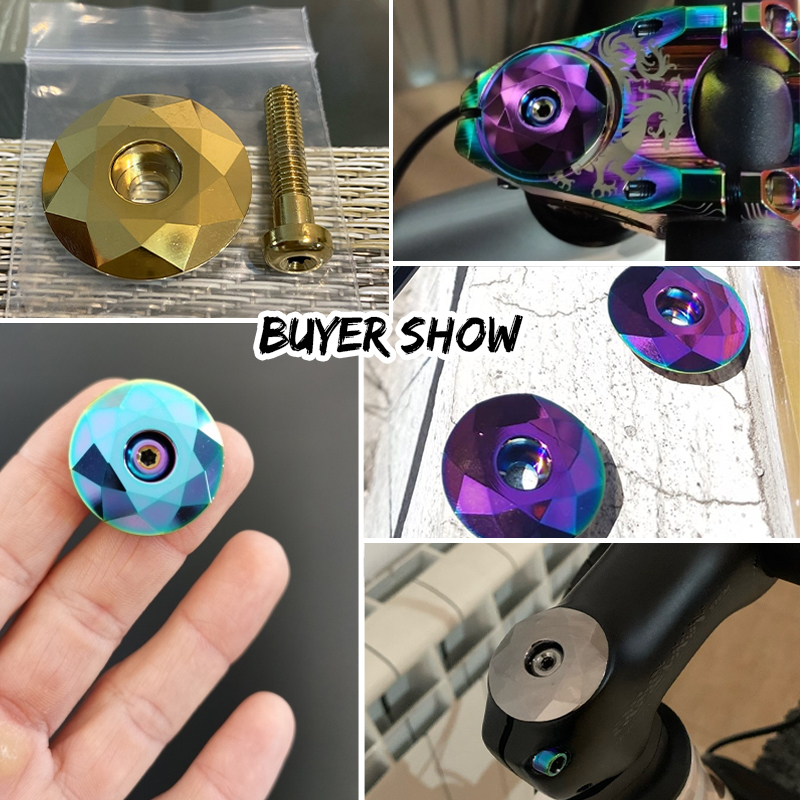 Nắp trục trung tâm xe đạp leo núi 28.6mm 3 màu 1-1 / 8 inch Hợp kim nhôm Nắp bát xe đạp leo núi