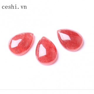 Natural strawberry crystal pendant