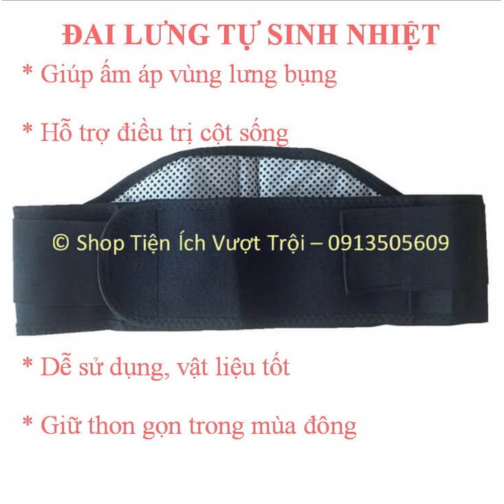 Đai lưng tự sinh nhiệt, giúp đốt mỡ bụng, giữ ấm lưng bụng, hỗ trợ chữa bệnh cột sống, giữ thon gọn-Tiện Ích Vượt Trội