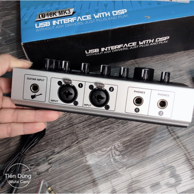 Sound card U16K MK3 hay Sound card USB Alctron U16K MKIII tích hợp nguồn 48V dùng cho tất cả các dong mic thu âm ♥️♥️
