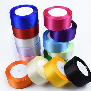 Ruy băng vải lụa satin một mặt bản rộng 1cm cuộn dài 22m