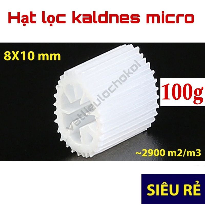 Hạt lọc Kaldnes micro loại tốt nhất, đệm vi sinh 100g