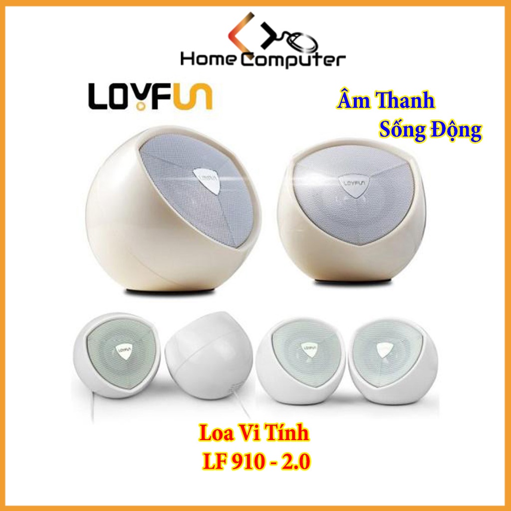 Loa Vi Tính - Bộ Loa Đôi LF 910 Thiết Kế Đẹp, Âm Thanh Chất Lượng 2.0 - Đáng Giá Từng Đồng