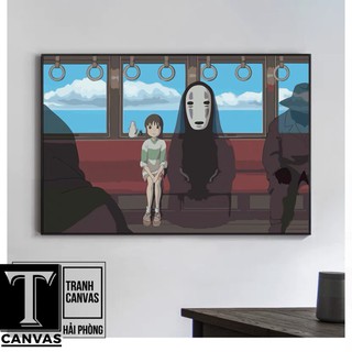 (Giá Xưởng) Tranh canvas treo tường, tranh hoạt hình Ghibli, Vùng đất linh hồn GHIBLI 01-11 (không kèm khung)