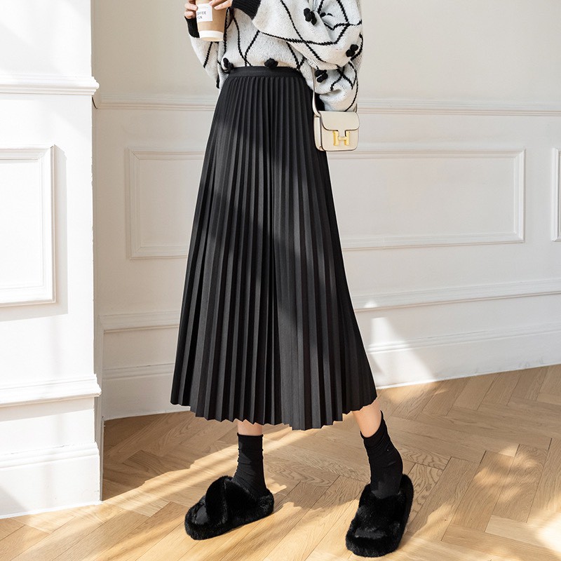 Chân Váy Xếp Ly Dáng Dài Xu Hướng Thời Trang 2021 Freeship,Chân Váy Nữ Dày Dặn Nhiều Màu Hàng Cao Cấp QC Hè 2021 Mới