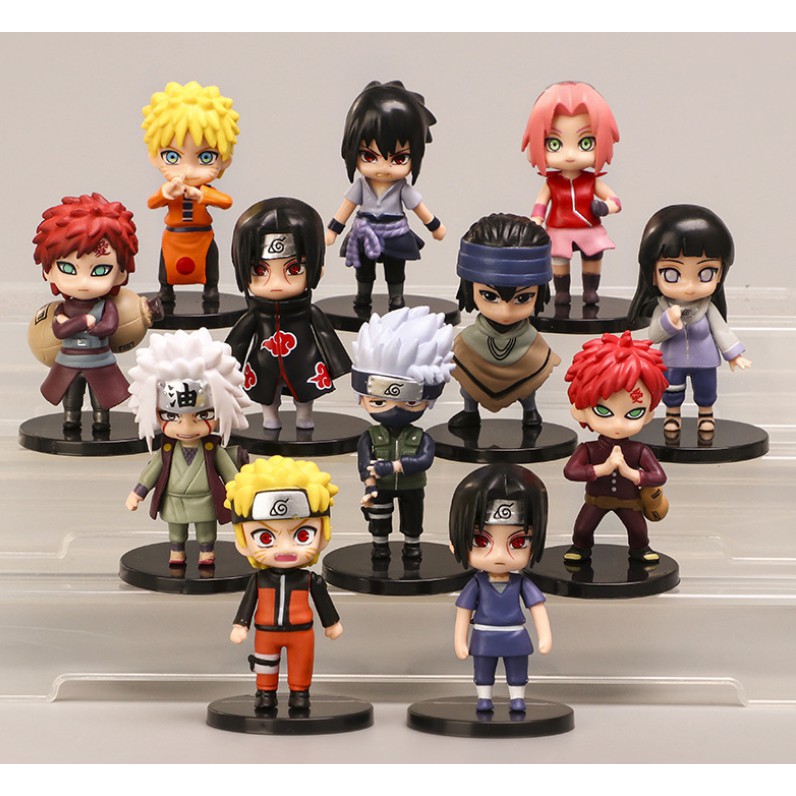 Mô hình Naruto chibi các nhân vật Sasuke Sakura Itachi Kakashi tùy chọn mẫu