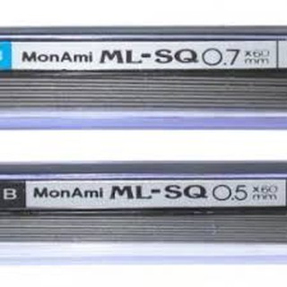 2 VỈ Ruột chì Monami 0,5 - 0,7mm