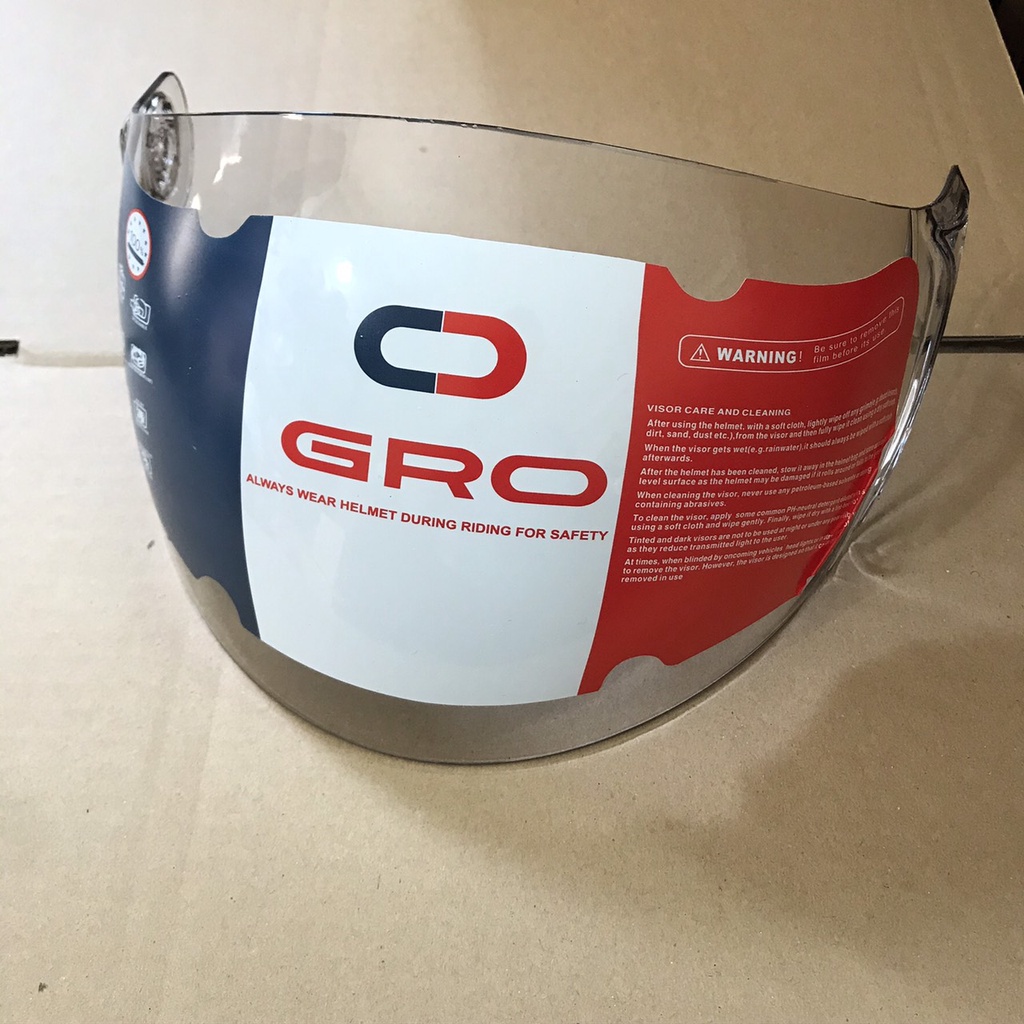 Kính mũ bảo hiểm 3/4 GRO