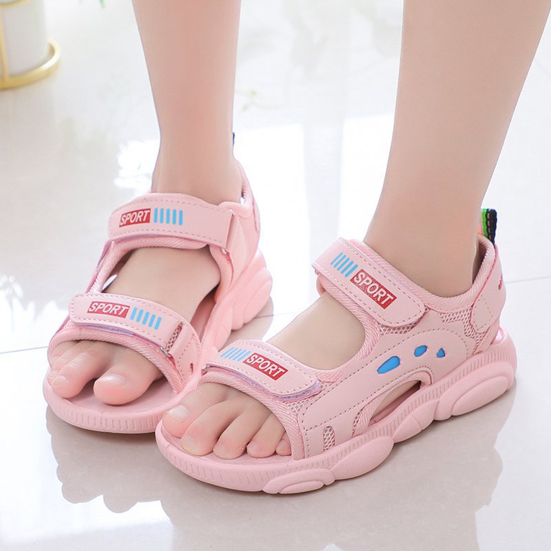 [rẻ nhất shopee] Sandal bé gái đi học, đi chơi da mềm êm chân, phong cách thời trang, thoáng khí