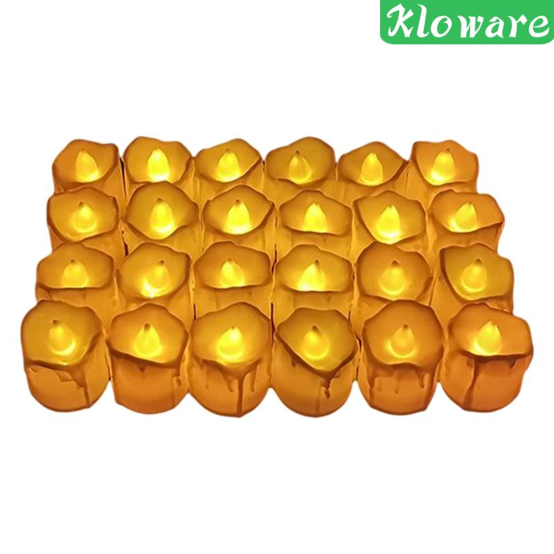 Bộ 24 Đèn LED Điện Tử Không Lửa Trang Trí Tiệc Cưới