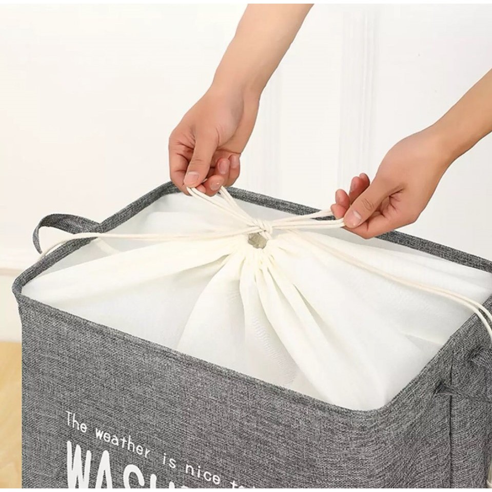 Túi đựng đồ đa năng KOSKO khung sắt chắc chắn nhiều màu vải 2 lớp không thấm nước đựng quần áo chăn ga, tiện lợi
