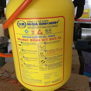 [Giảm-35%] Bình Xịt Bình Minh 5Lít Chất Lượng Cao