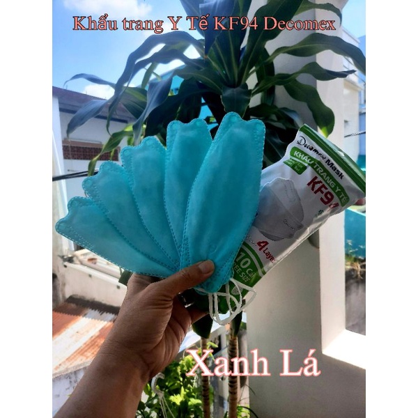 Khẩu trang KF94 Decomex,  4 lớp CN Hàn Quốc, kháng khuẩn, lọc bụi mịn
