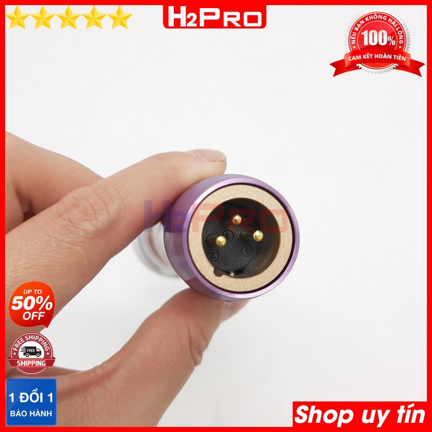 Micro karaoke có dây cao cấp CAF P10 H2Pro Chính hãng hát hay chống hú không bị tạp âm, micro karaoke cao cấp dây dài 6m