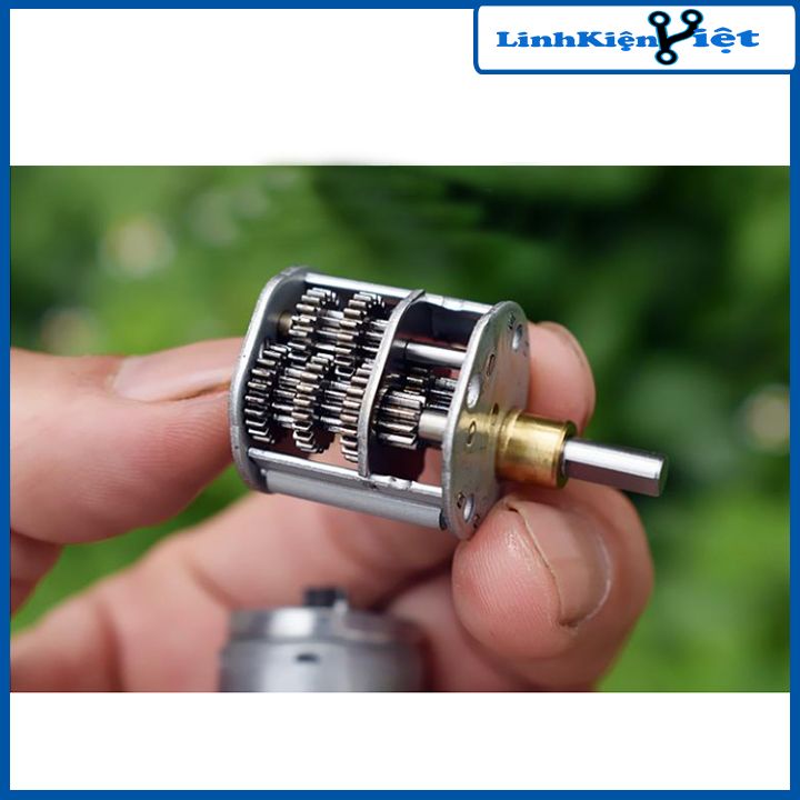 Động cơ giảm tốc ZGB-370 3.7-12VDC bánh răng kim loại tốc độ 34-45 Vòng/Phút