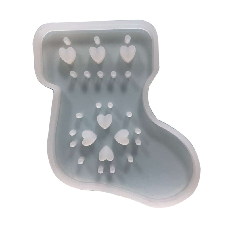 Vớ / Vớ / Cây Thông Giáng Sinh​Khuôn Silicone Làm Móc Khóa Hình Ông Già Noel