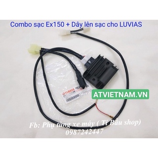 Combo Sạc EX150 chính hãng + Dây lên sạc cho Luvias Fi/ Luvias thường