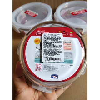 Hộp lock and lock thủy tinh 600ml