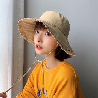 Nón Tai Bèo Rộng Vành Che Nắng Màu Đen Sờn Phong Cách Hàn Quốc Thời Trang Mùa Hè Cho Nữ