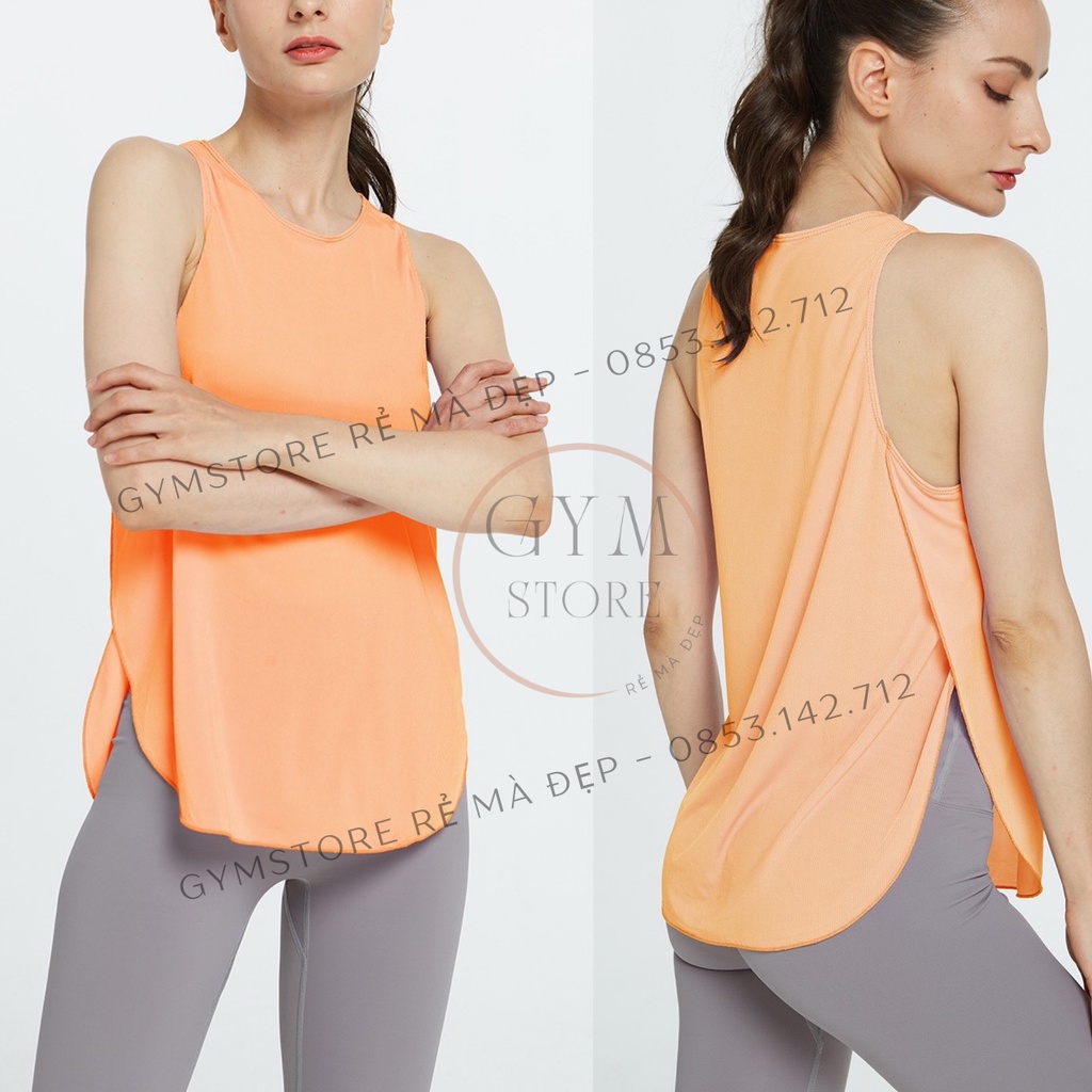 Áo Tanktop Thun Ba lô Nữ Tập GOLF Gym Yoga Dance Chạy Bộ Co Giãn Thấm Hút Mồ Hôi