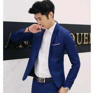 [Sale Sập Sàn] Áo vest nam phong cách hàn quốc dáng ôm body màu Xanh