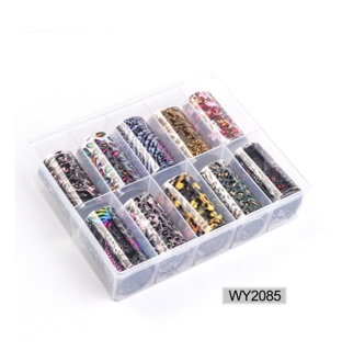 Foil hoạ tiết trang trí móng - Set 10 cuộn