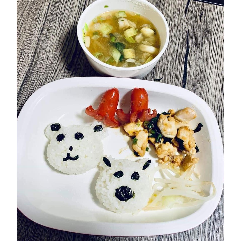 Bộ 6 khuôn tạo hình cơm trứng khuôn làm bánh cho bé ăn dặm ngon miệng