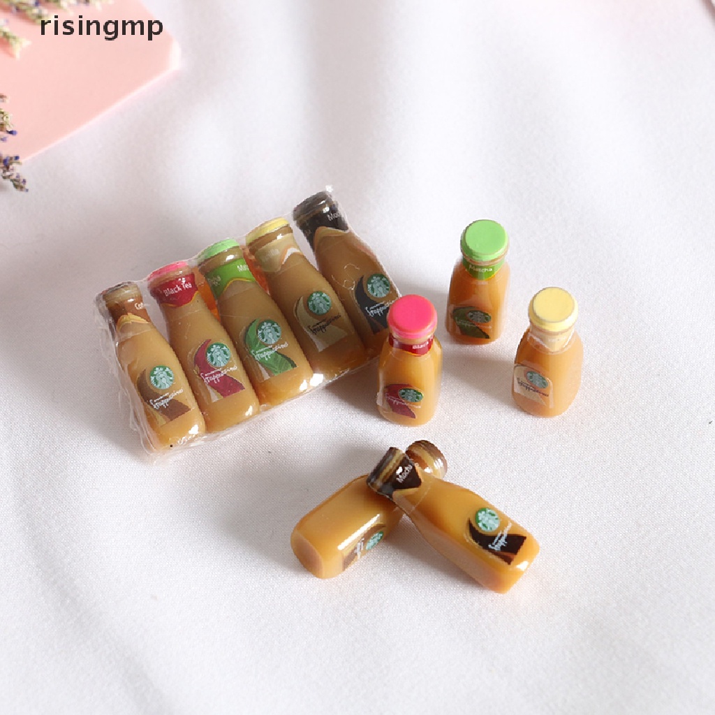 Set 1 / 5 Chai Cà Phê 1 / 12 Dùng Để Trang Trí Nhà Búp Bê ♨Trên đó