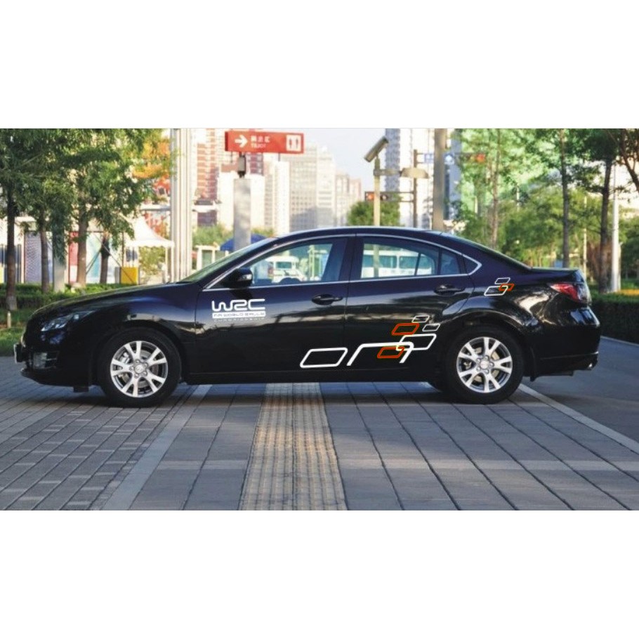 Tem dán sườn và capo xe ô tô TX012