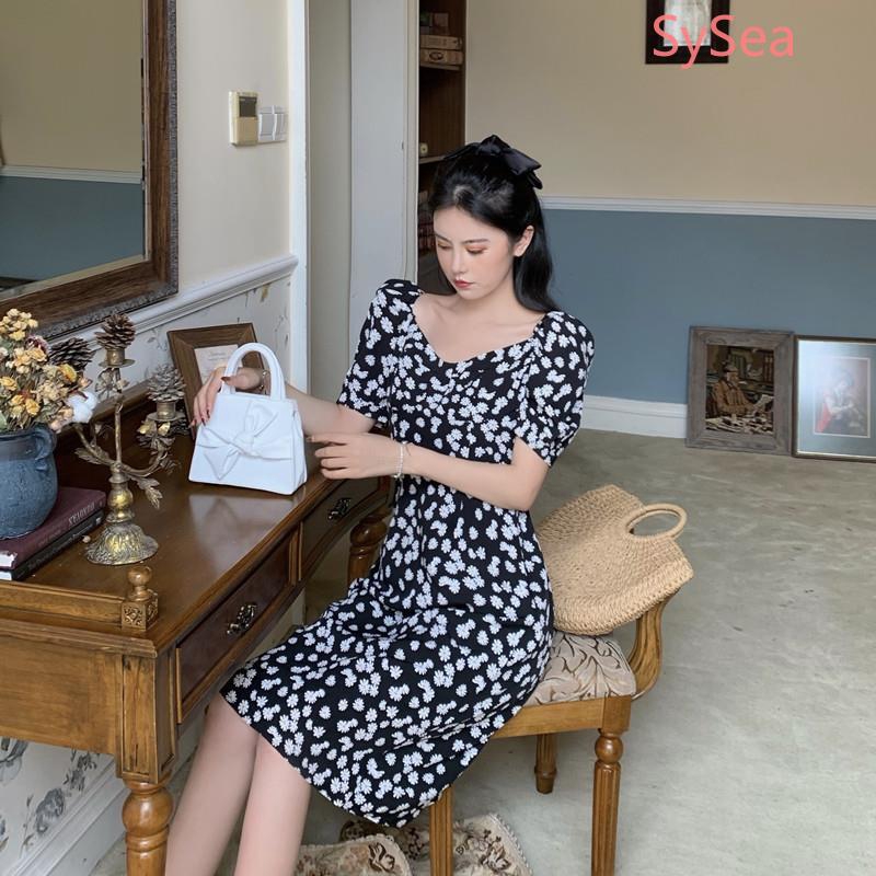 Women Summer Daisy Floral Chiffon Dress Dinner Party Evening Gown | BigBuy360 - bigbuy360.vn