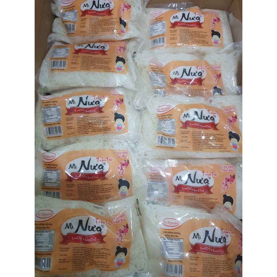 10 Gói Mì Nưa Keto Das Vị Nguyên 240Gram  .