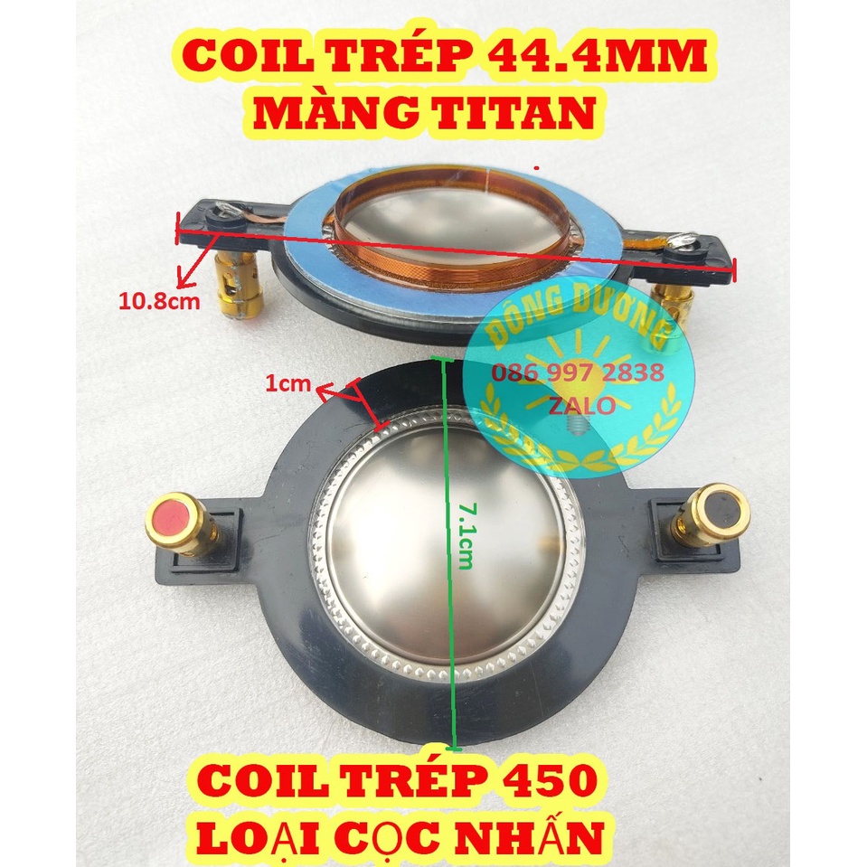 COIL LOA TREBLE 44,4MM CỌC NHẤN - GIÁ 1 CÁI - CÔN TRÉP 450