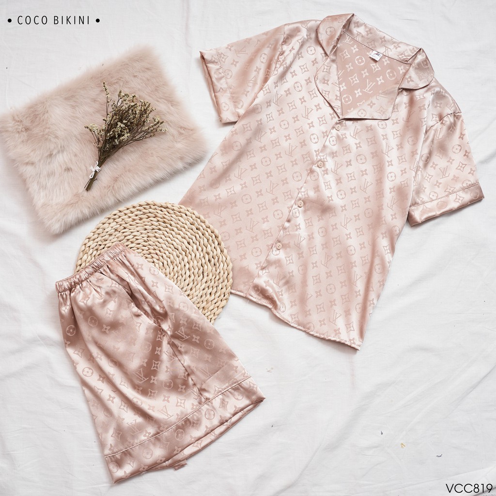 𝑪𝑶𝑪𝑶 𝑩𝑰𝑲𝑰𝑵𝑰 Bộ Đồ Ngủ - Đồ Mặc Nhà Lụa Gấm ( VCC819 ) | BigBuy360 - bigbuy360.vn