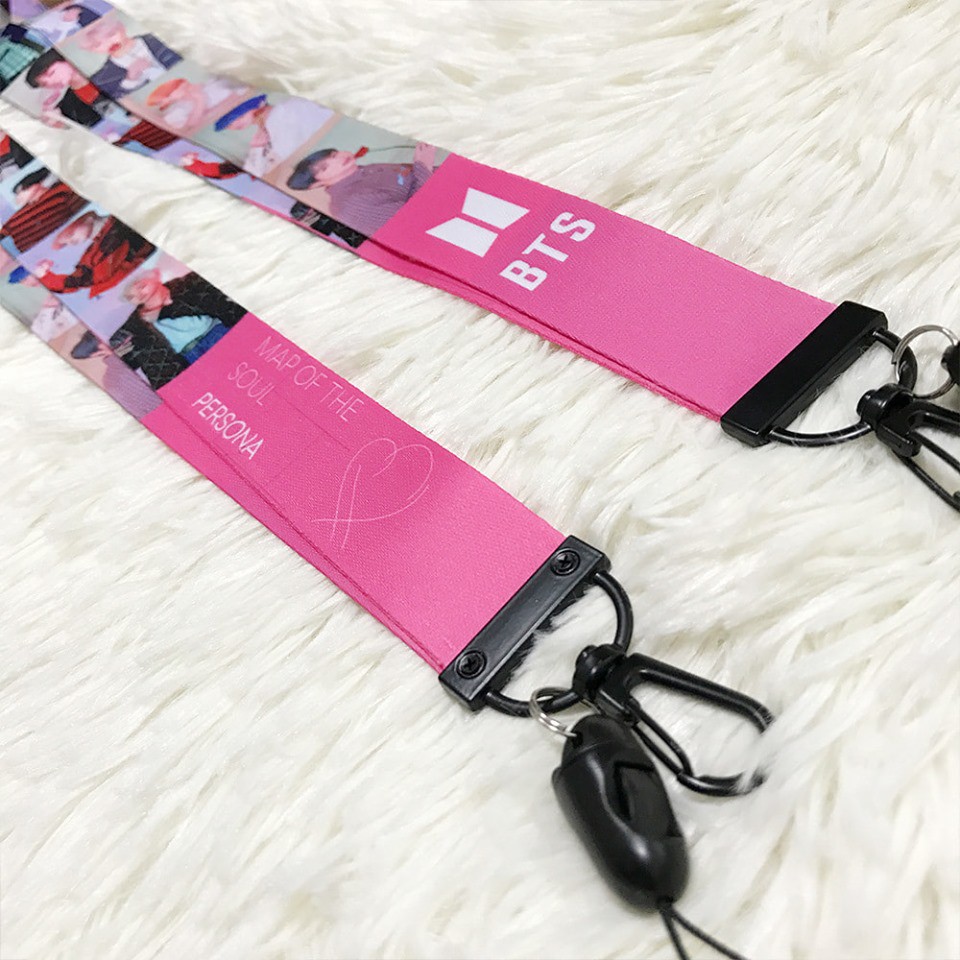 (MẪU MỚI) Nametag, strap dài 40cm GOT7, EXO, BTS, WANNA ONE, BLACKPINK, TWICE, IKON, X1