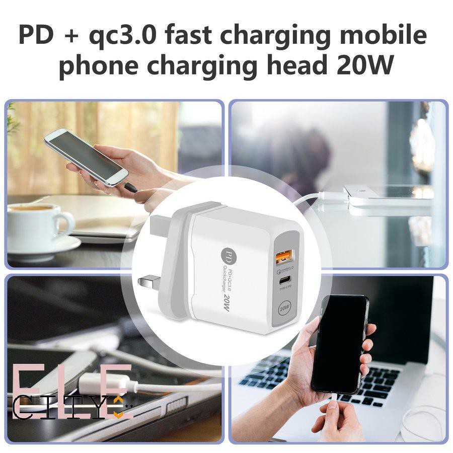 SAMSUNG Củ Sạc Nhanh Pd Qc3.0 20w Cho Iphone 12 Pro Max