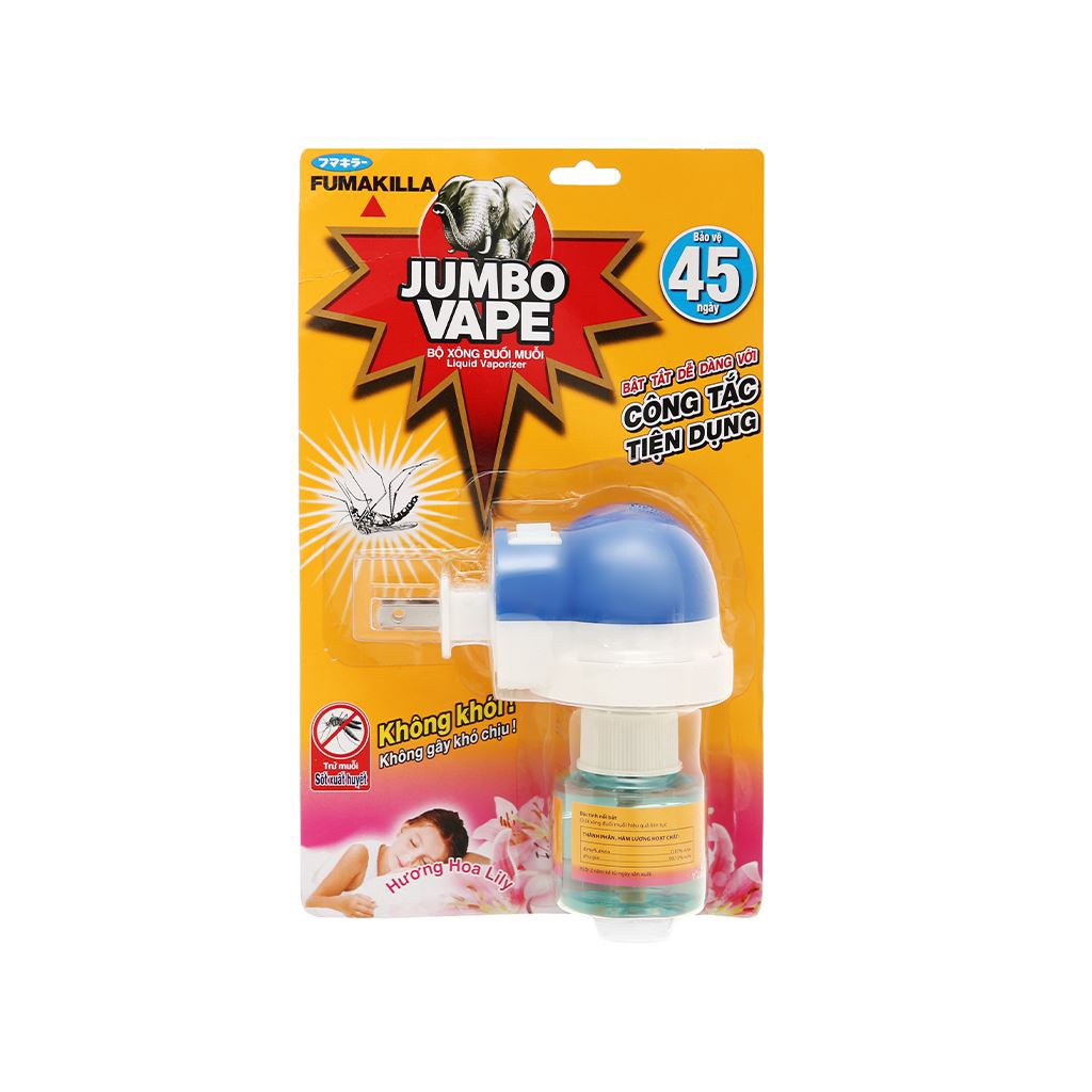 Bộ xông tinh dầu đuôi muỗi Jumbo