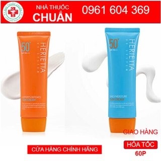 Kem chống nắng  herietta daily moisture sun vật lý, kem chống nắng thảo dược Welcos herietta daily moisture sun