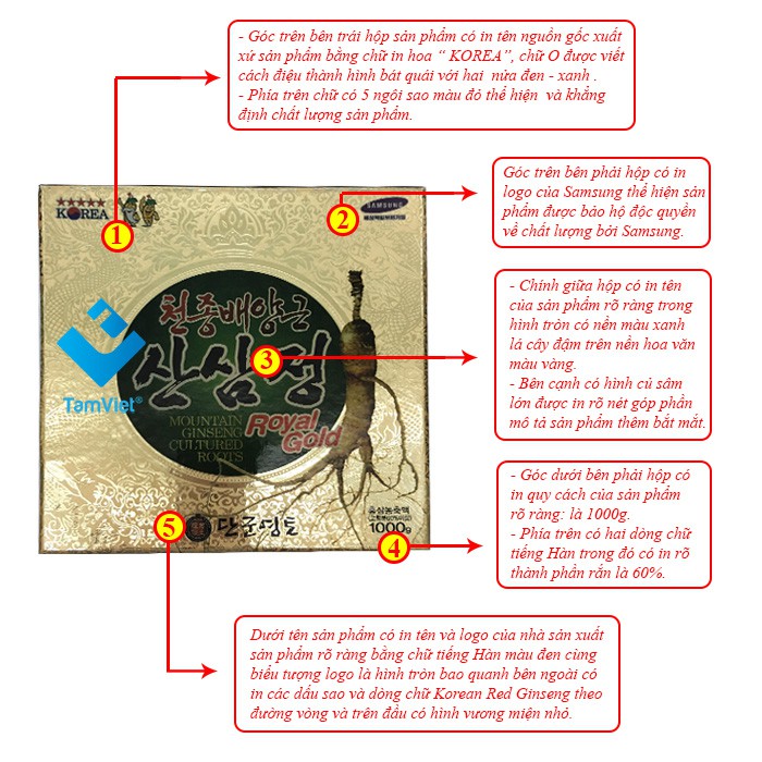 Cao Sâm Núi Đá Kanghwa Hàn Quốc