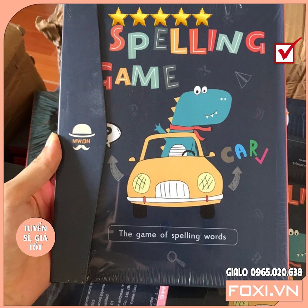 Bộ sách học vần spelling game-Sách giáo dục đầu đời cơ bản-giúp bé yêu phát triển não bộ 1 cách toàn diện-thông minh