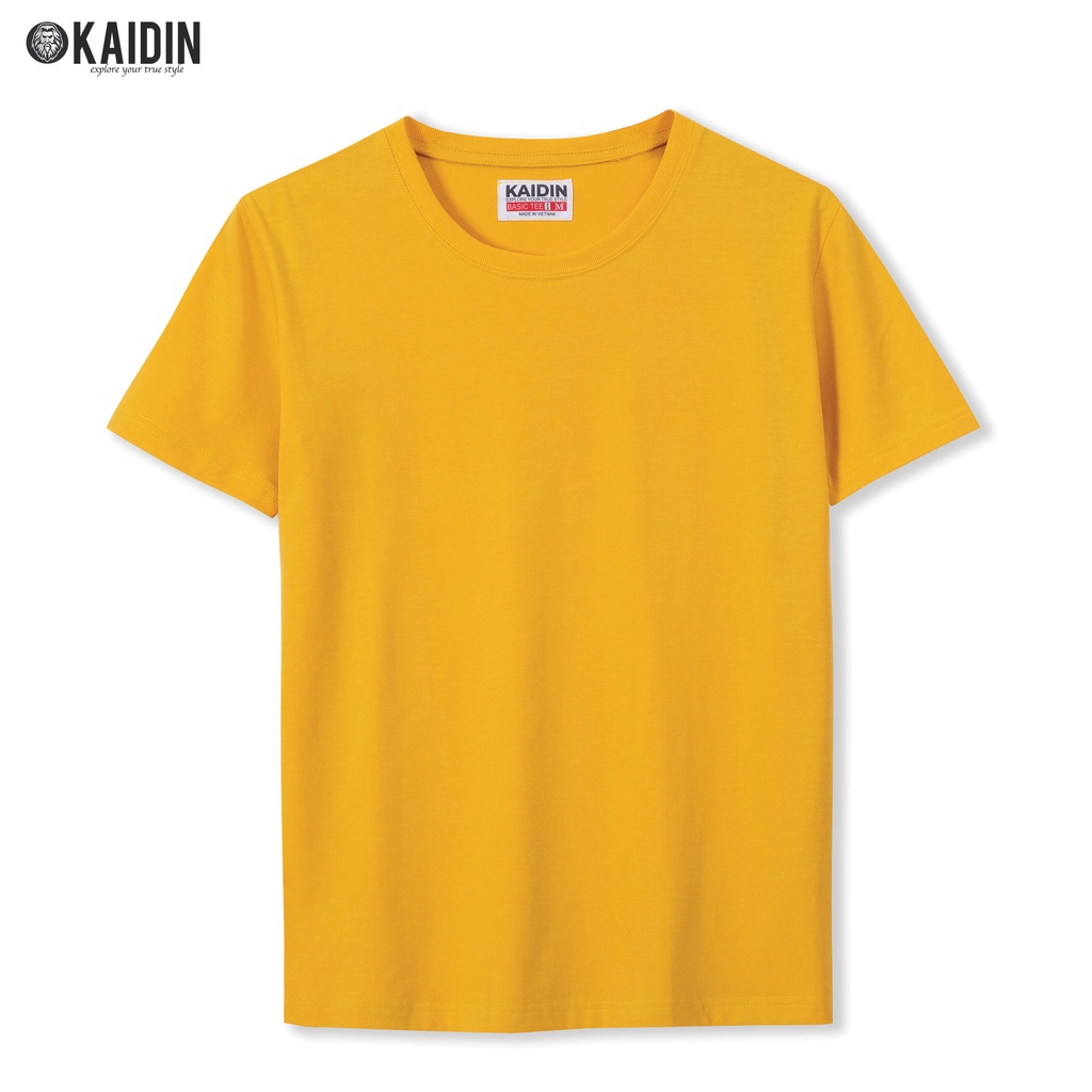 Áo Thun Nam Cổ Tròn, Áo Phông Trơn Ngắn Tay Vải Cotton Cao Cấp KAIDIN Basic Tee - KD01 | WebRaoVat - webraovat.net.vn